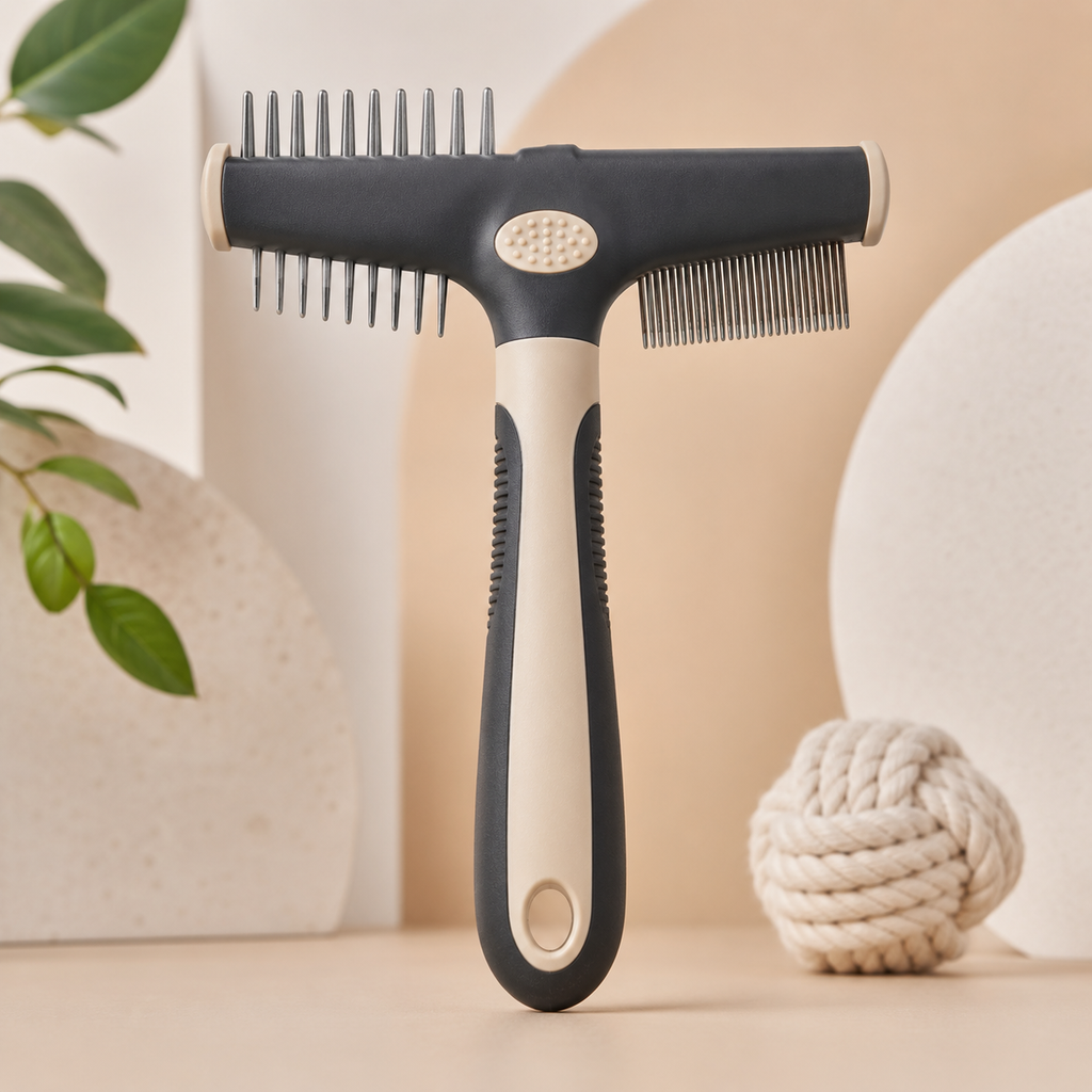 Dual-Sided Pet Grooming Comb