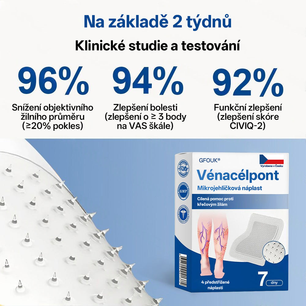 GFOUK® VeinTarget Microneedle Patch |⚡ Okamžitá úleva, dlouhodobé výsledky