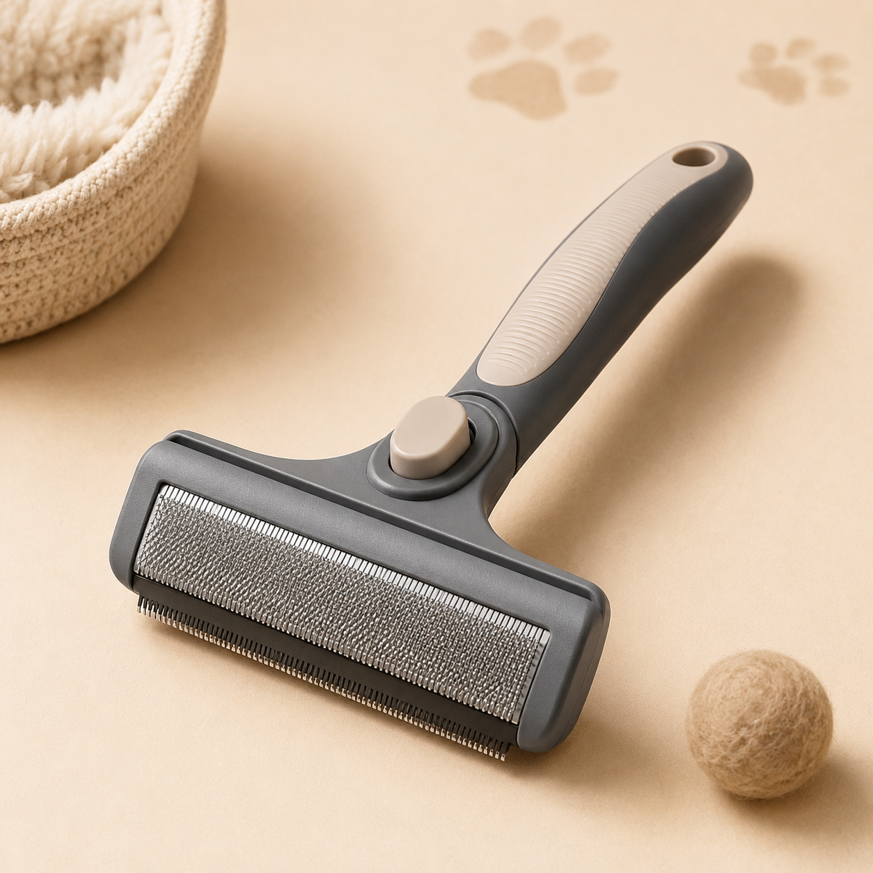 Self-Cleaning Pet Grooming & Hair Removal Brush