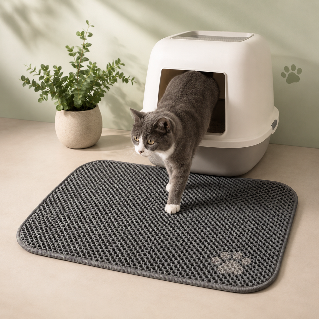Double-Layer Cat Litter Trapping Mat