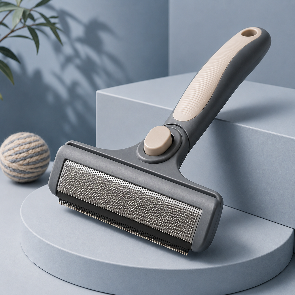Self-Cleaning Pet Grooming & Hair Removal Brush