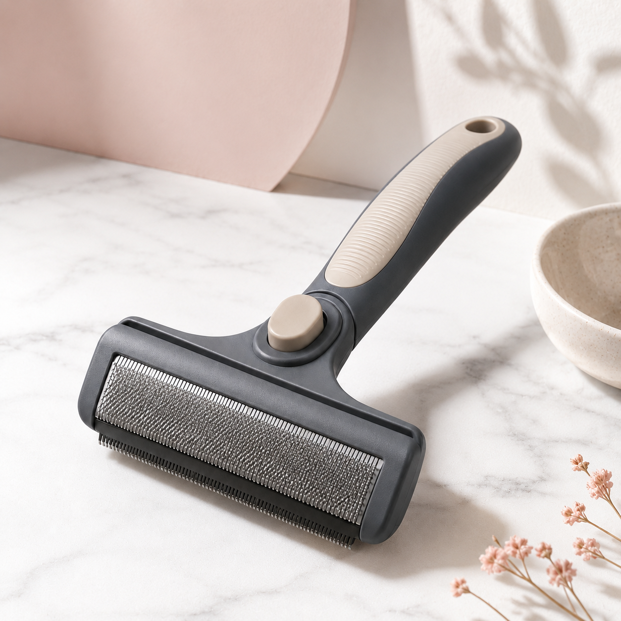 Self-Cleaning Pet Grooming & Hair Removal Brush