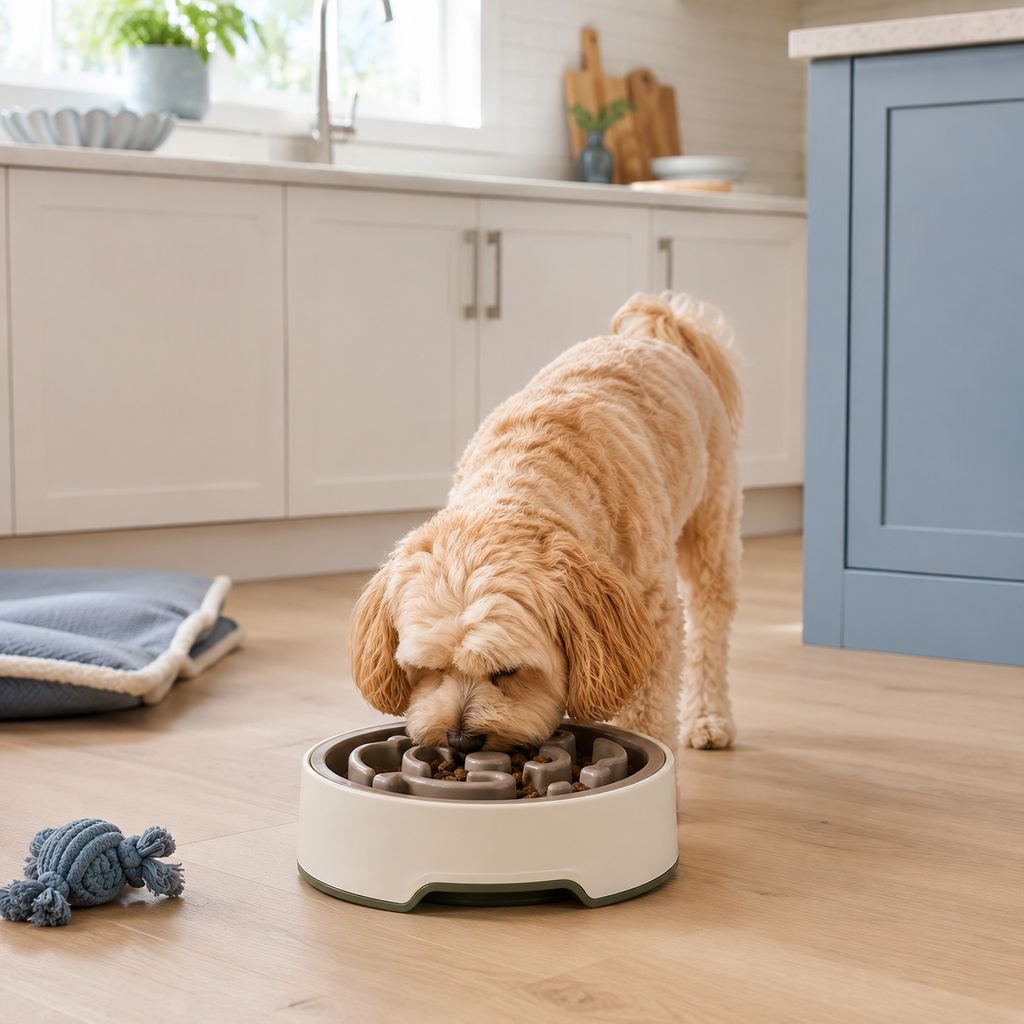 Slow Feeder Pet Bowl for Dogs & Cats