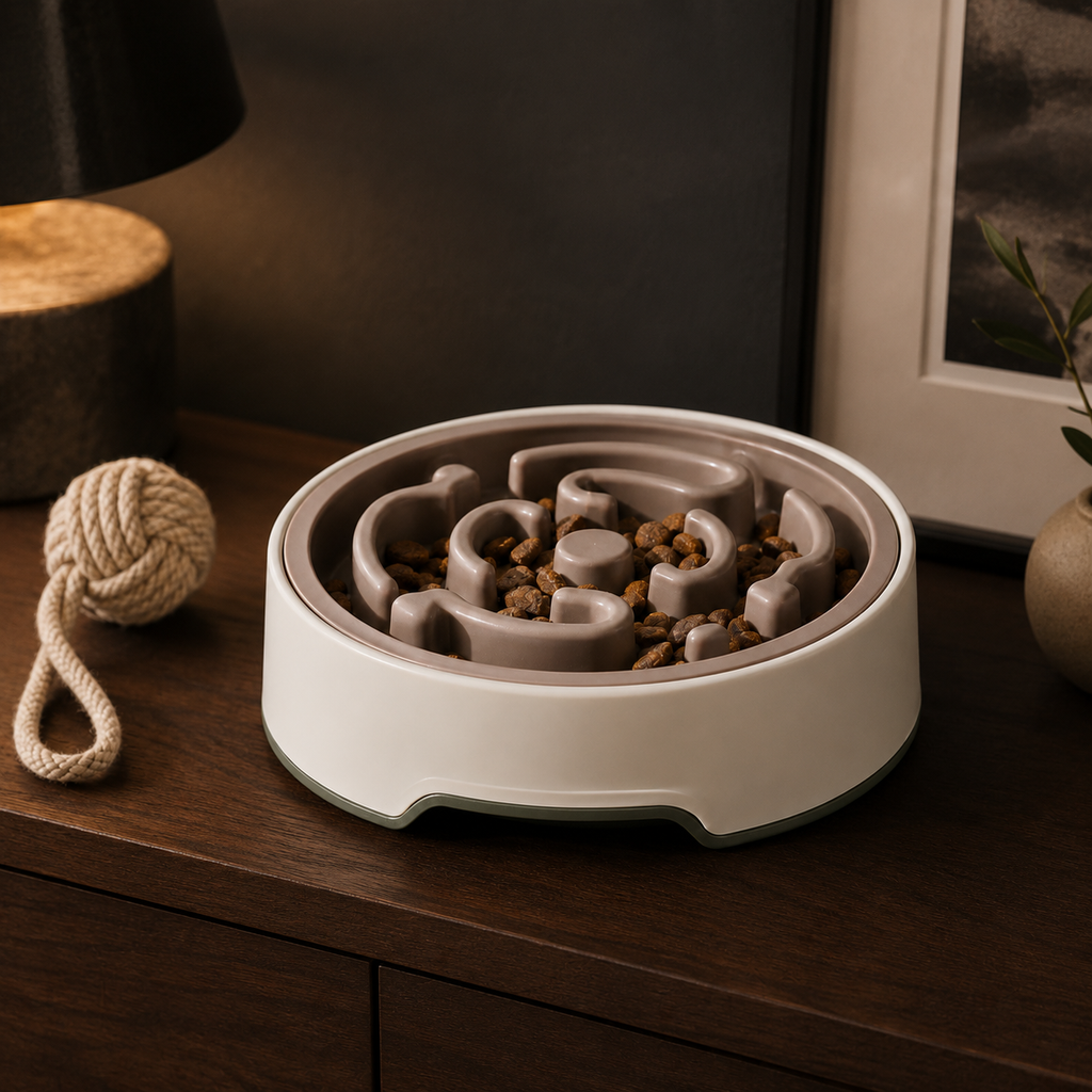 Slow Feeder Pet Bowl for Dogs & Cats