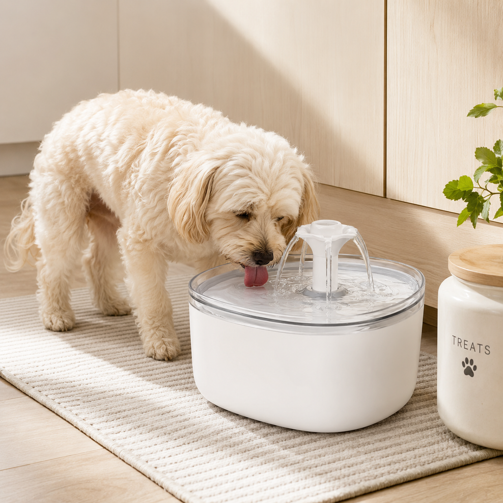 Flowing Pet Water Fountain for Cats & Dogs