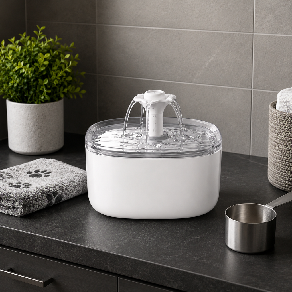 Flowing Pet Water Fountain for Cats & Dogs