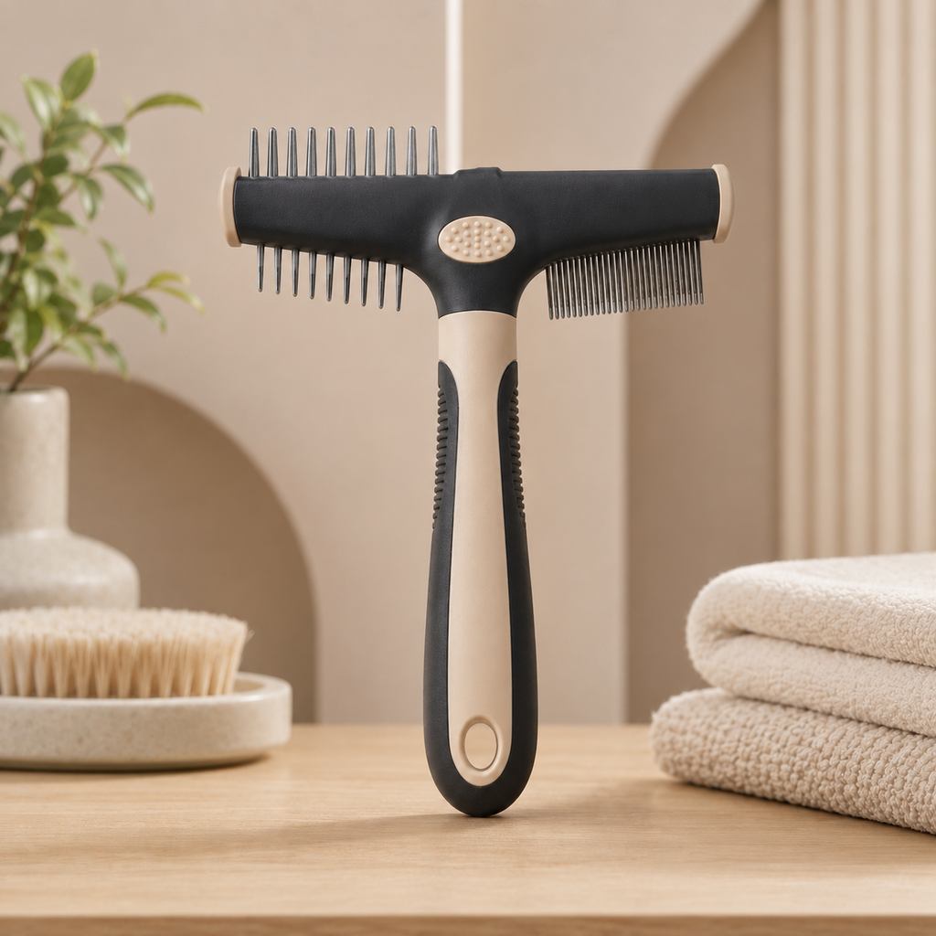 Dual-Sided Pet Grooming Comb
