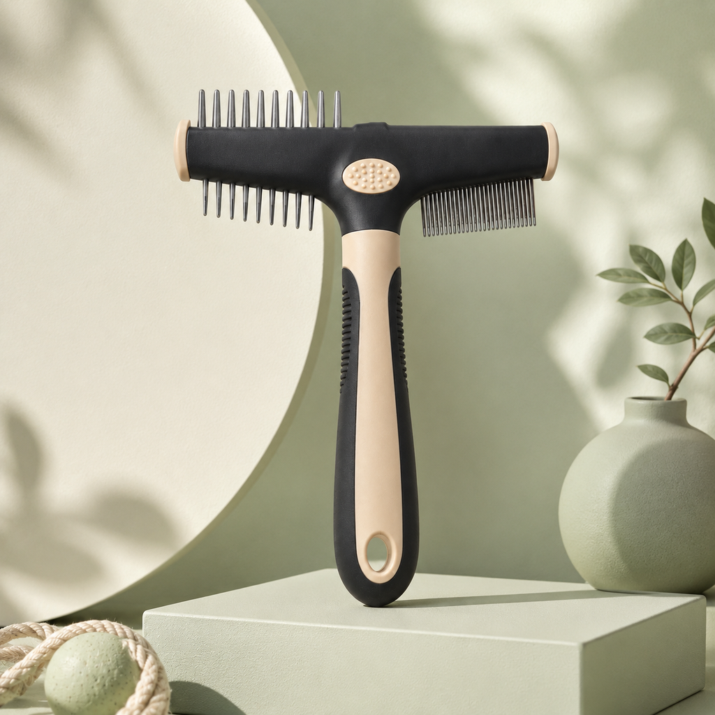 Dual-Sided Pet Grooming Comb