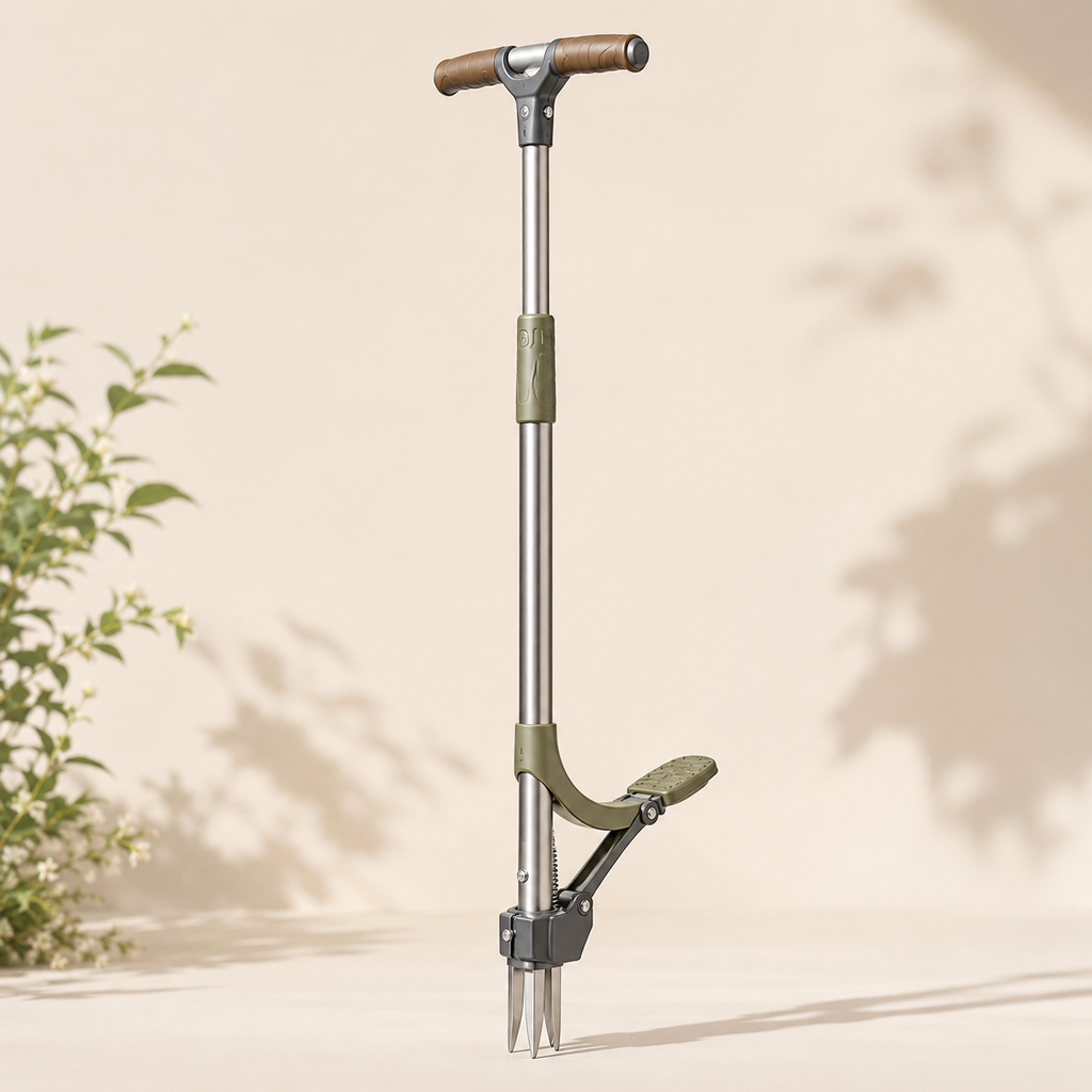Stand-Up Weed Puller & Garden Root Remover with Foot Pedal