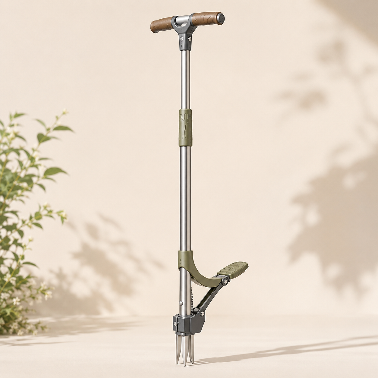 Stand-Up Weed Puller & Garden Root Remover with Foot Pedal