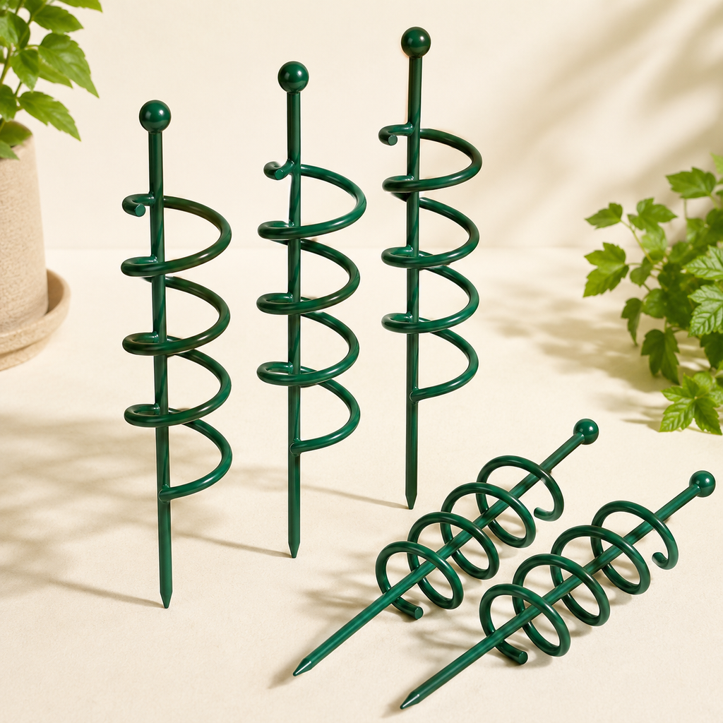 Spiral Plant Support Stakes for Tomatoes, Peppers & Climbing Plants