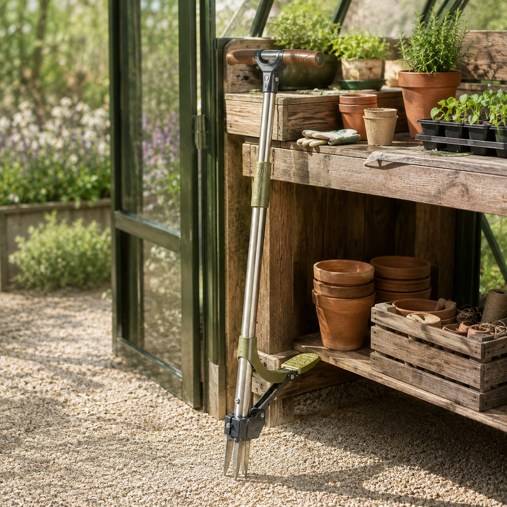 Stand-Up Weed Puller & Garden Root Remover with Foot Pedal