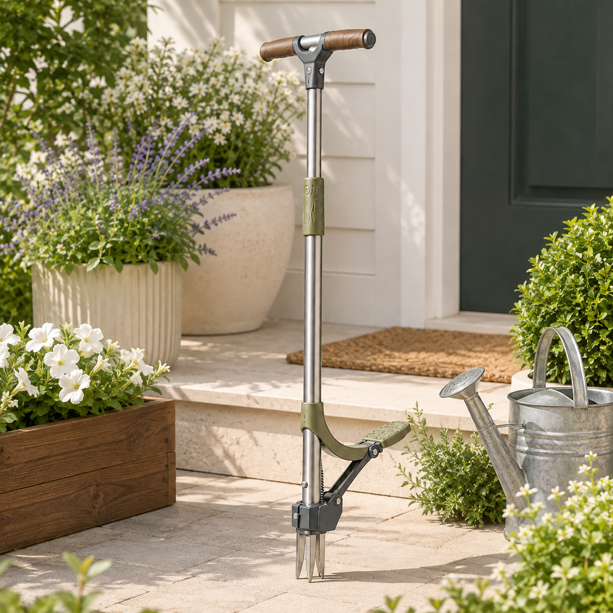 Stand-Up Weed Puller & Garden Root Remover with Foot Pedal