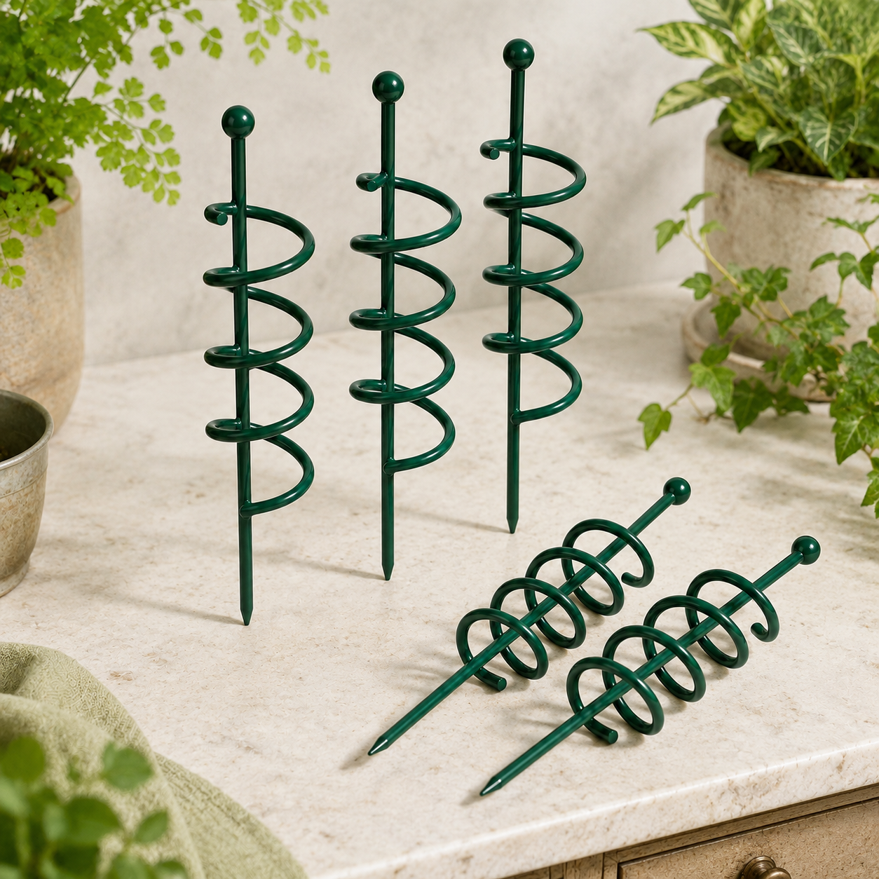 Spiral Plant Support Stakes for Tomatoes, Peppers & Climbing Plants
