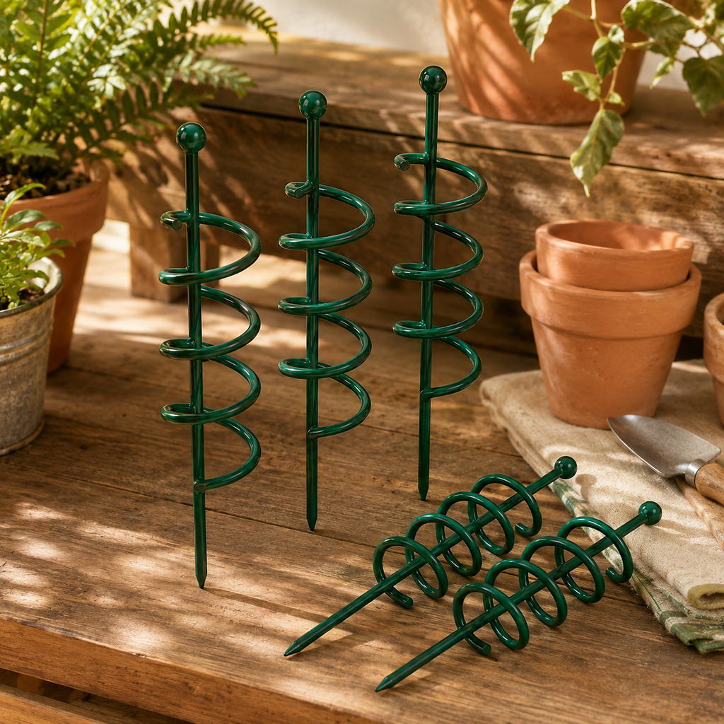 Spiral Plant Support Stakes for Tomatoes, Peppers & Climbing Plants